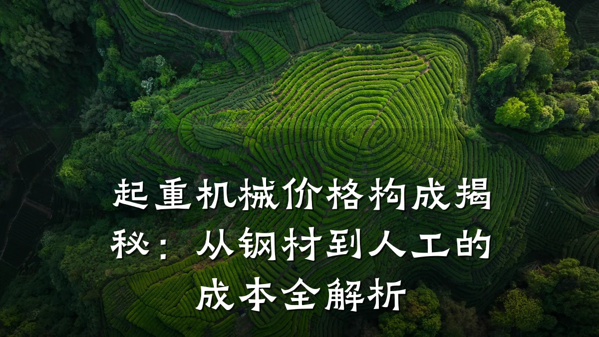 起重机械价格构成揭秘：从钢材到人工的成本全解析