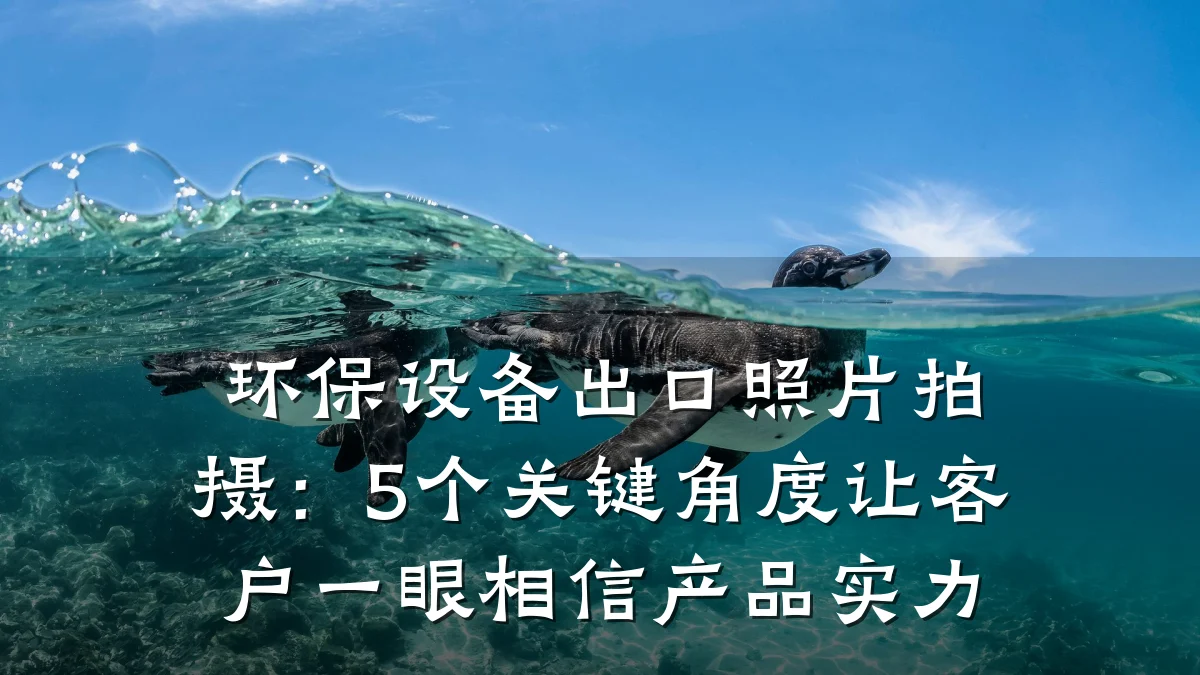 环保设备出口照片拍摄:5个关键角度让客户一眼相信产品实力