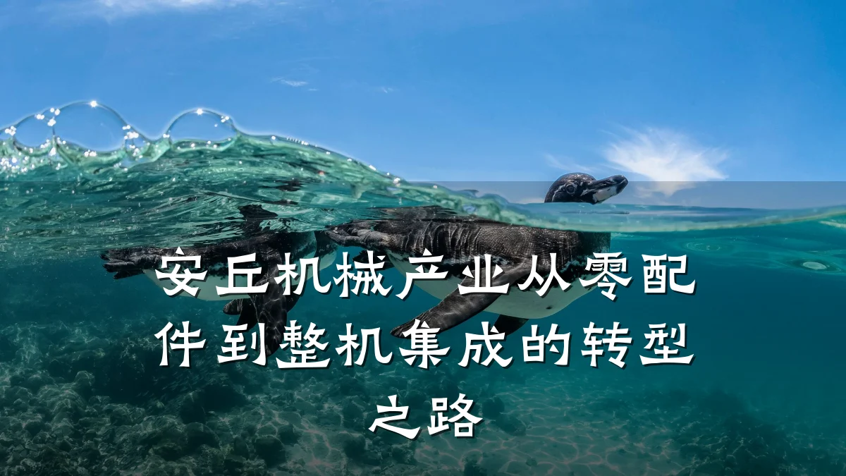 安丘机械产业从零配件到整机集成的转型之路