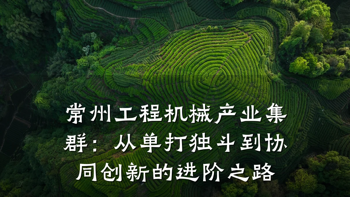 常州工程机械产业集群:从单打独斗到协同创新的进阶之路