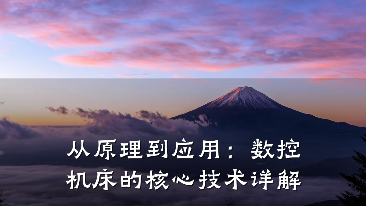 从原理到应用:数控机床的核心技术详解