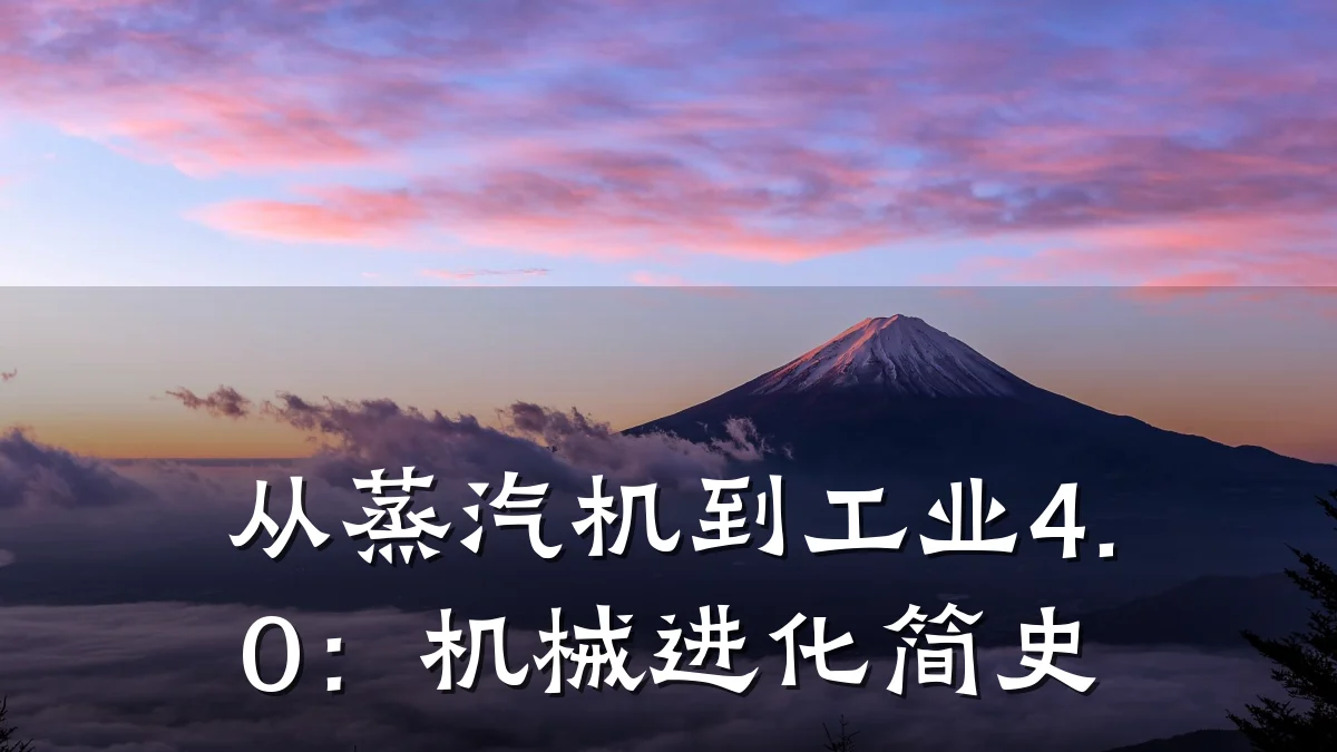 从蒸汽机到工业4.0:机械进化简史