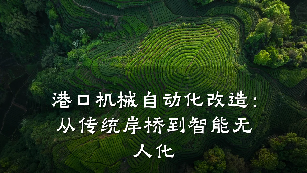 港口机械自动化改造:从传统岸桥到智能无人化