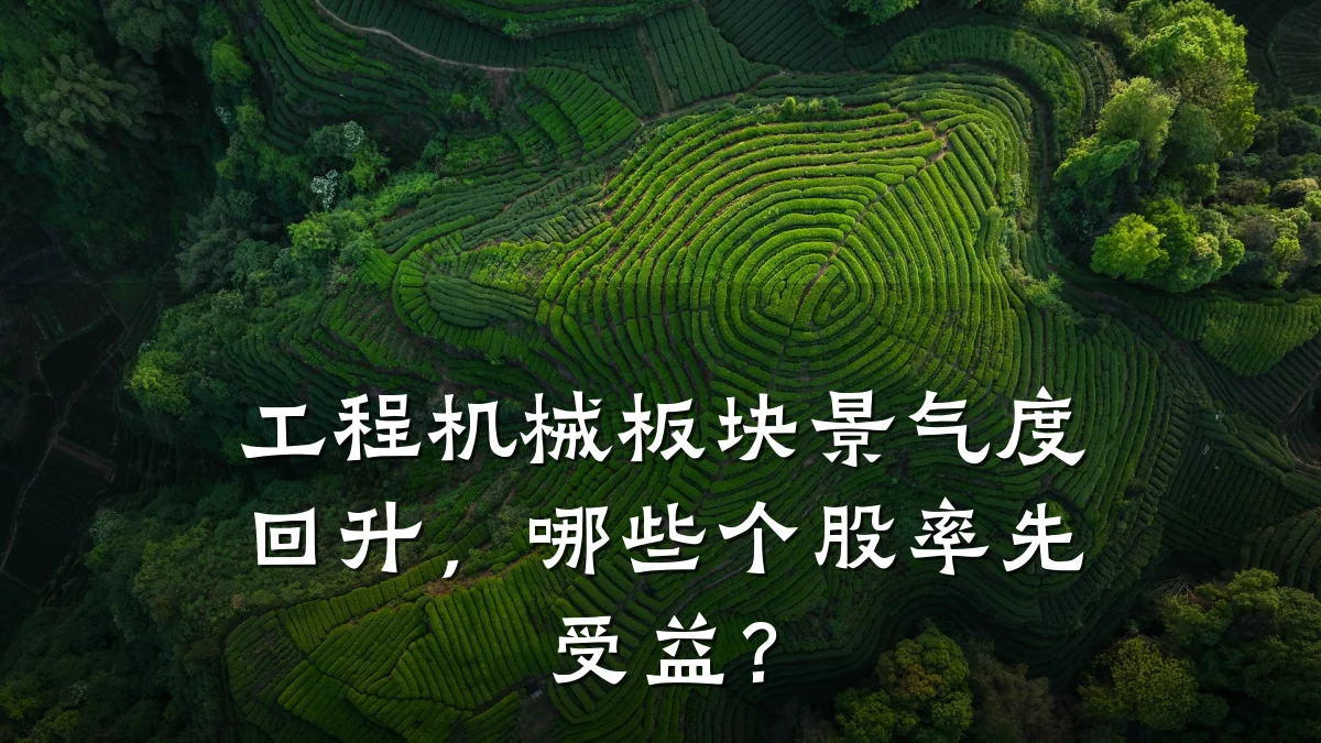 工程机械板块景气度回升,哪些个股率先受益?