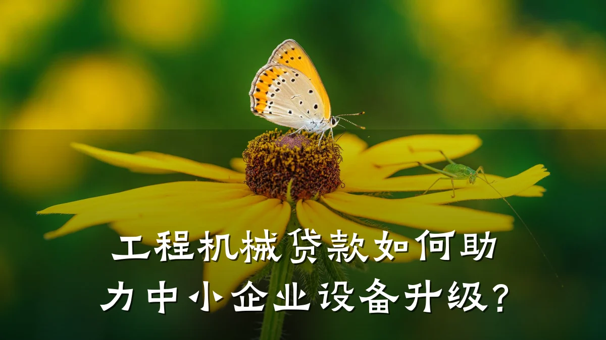 工程机械贷款如何助力中小企业设备升级?