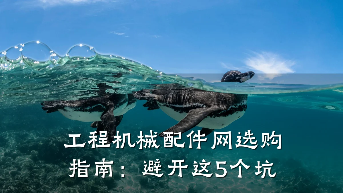 工程机械配件网选购指南:避开这5个坑