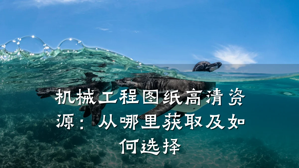 机械工程图纸高清资源:从哪里获取及如何选择
