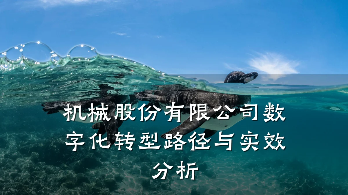 机械股份有限公司数字化转型路径与实效分析