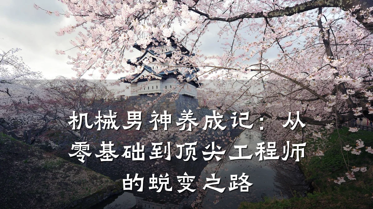 机械男神养成记:从零基础到顶尖工程师的蜕变之路