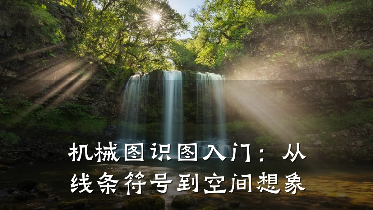 机械图识图入门:从线条符号到空间想象