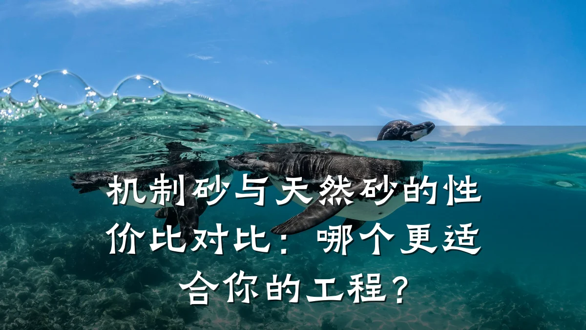 机制砂与天然砂的性价比对比:哪个更适合你的工程?