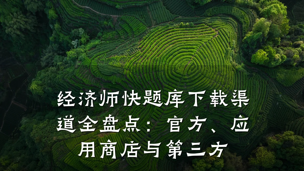 经济师快题库下载渠道全盘点:官方、应用商店与第三方