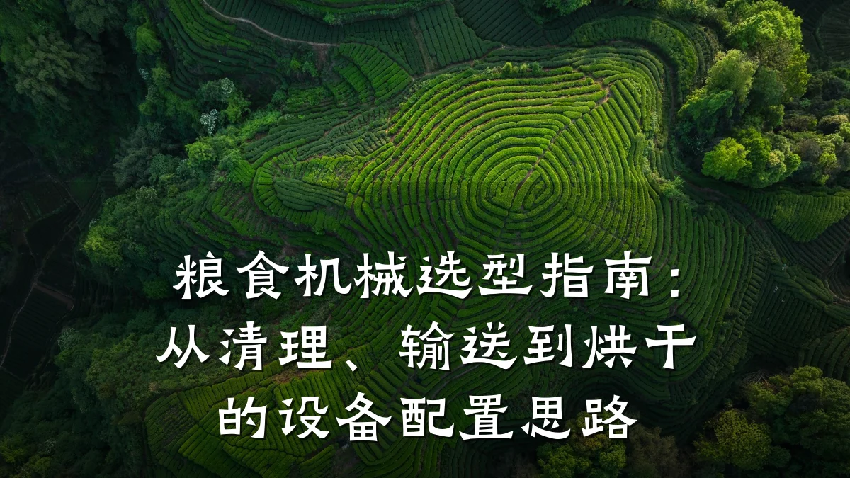 粮食机械选型指南：从清理、输送到烘干的设备配置思路