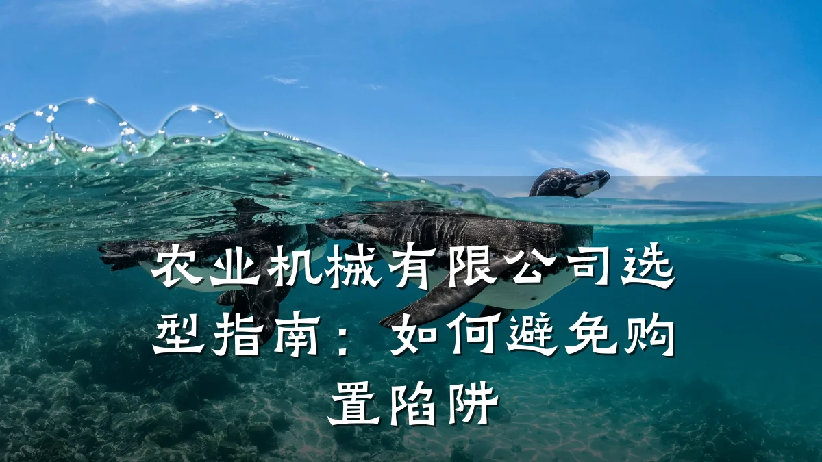 农业机械有限公司选型指南:如何避免购置陷阱