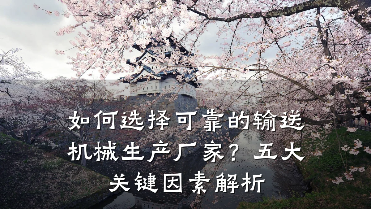 如何选择可靠的输送机械生产厂家?五大关键因素解析