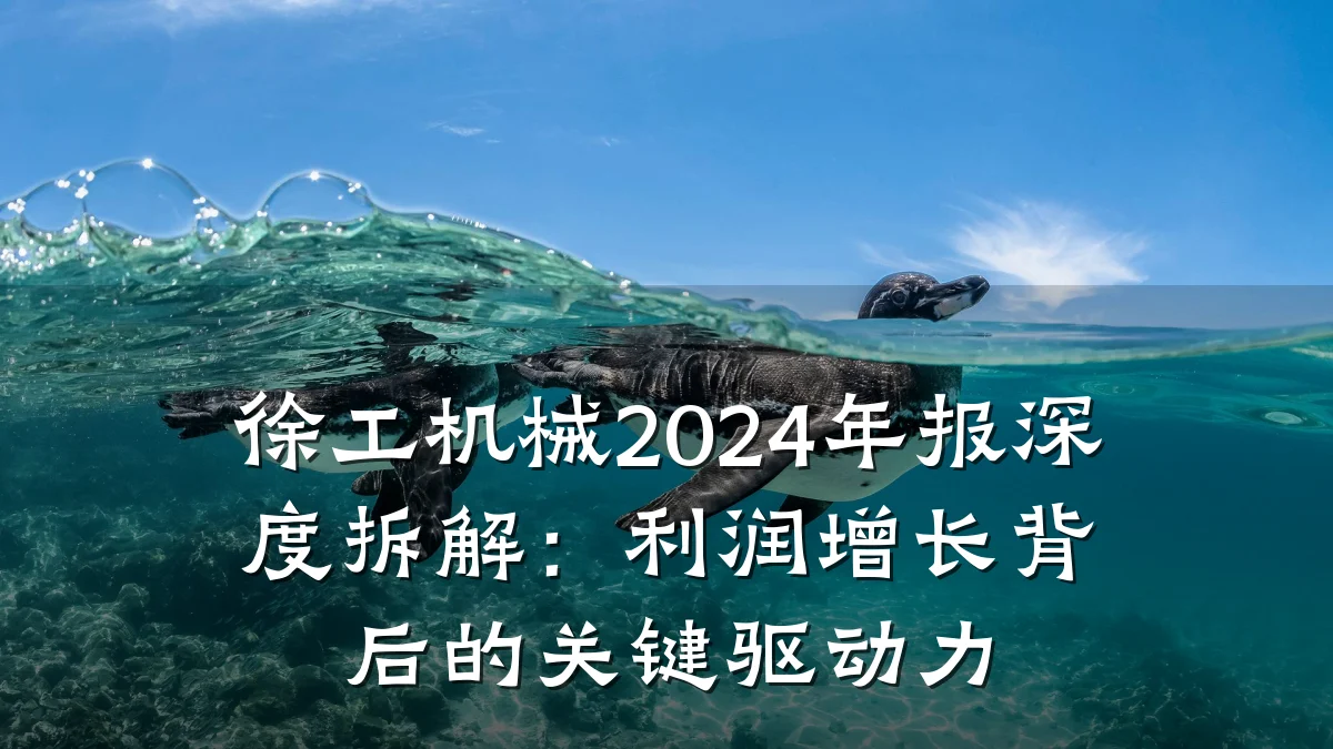 徐工机械2024年报深度拆解:利润增长背后的关键驱动力