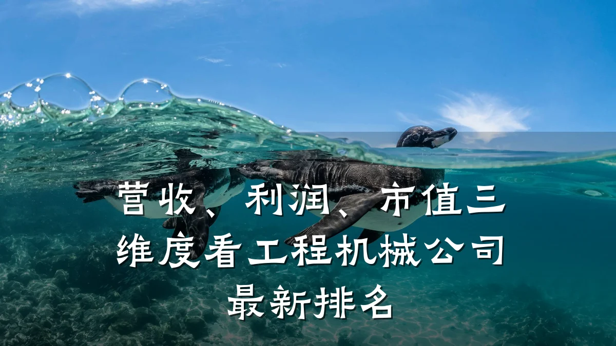 营收、利润、市值三维度看工程机械公司最新排名