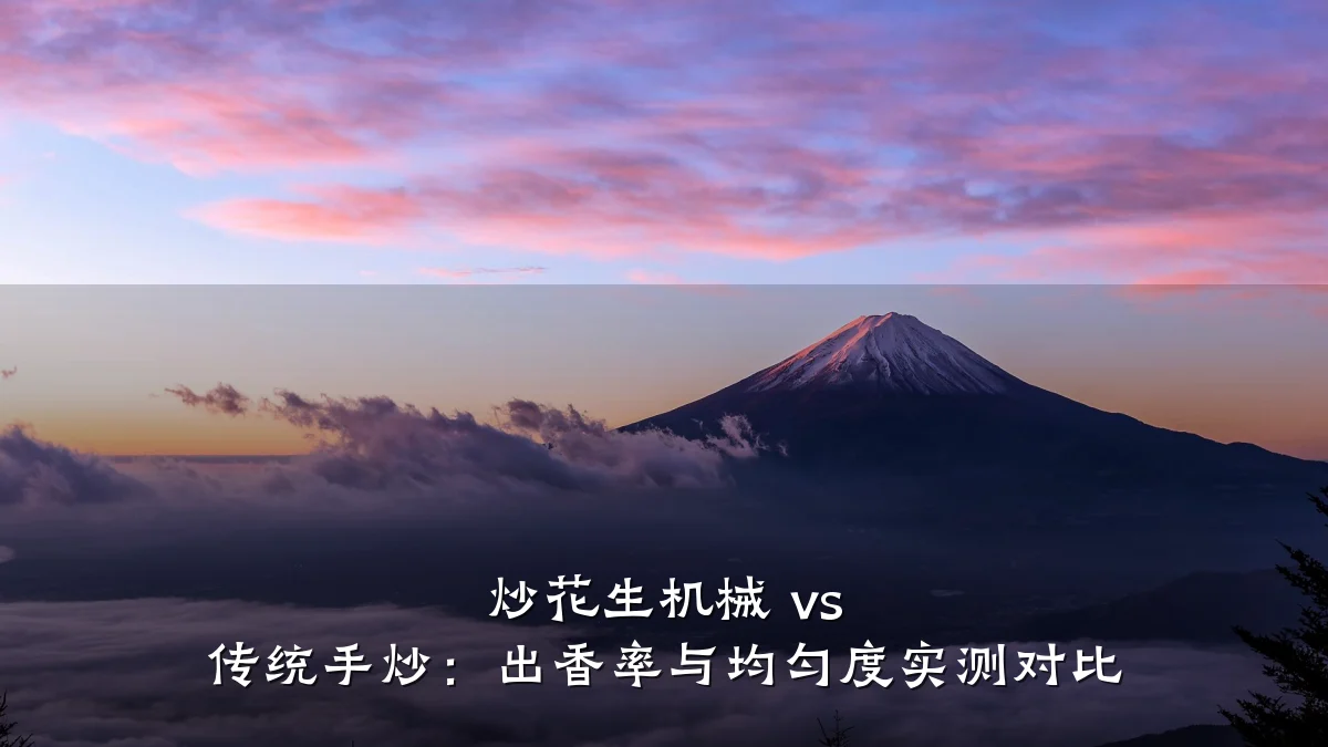 炒花生机械 vs 传统手炒：出香率与均匀度实测对比