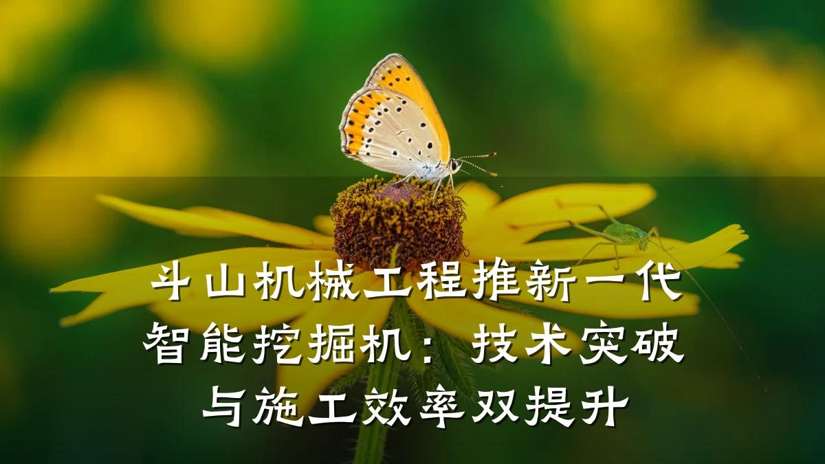 斗山机械工程推新一代智能挖掘机：技术突破与施工效率双提升