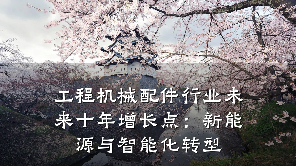 工程机械配件行业未来十年增长点：新能源与智能化转型