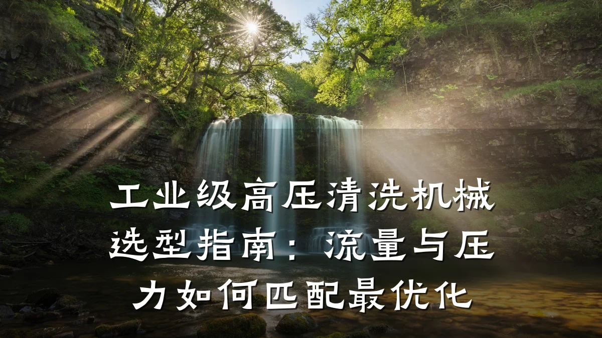 工业级高压清洗机械选型指南：流量与压力如何匹配最优化
