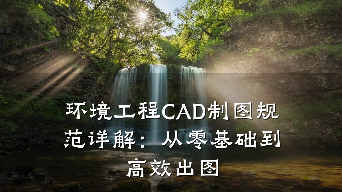 环境工程CAD制图规范详解:从零基础到高效出图