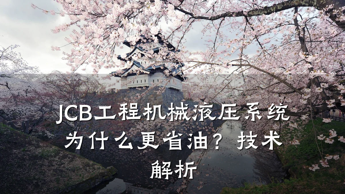 JCB工程机械液压系统为什么更省油？技术解析