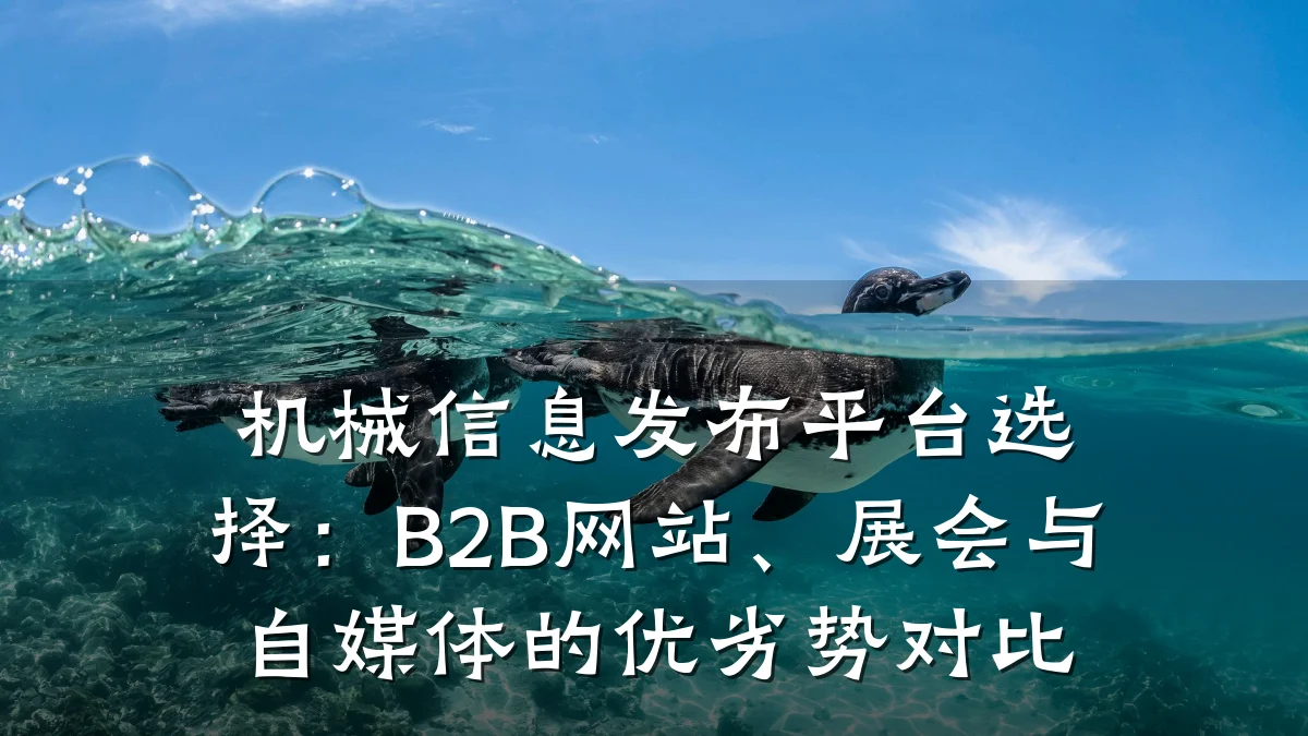 机械信息发布平台选择：B2B网站、展会与自媒体的优劣势对比
