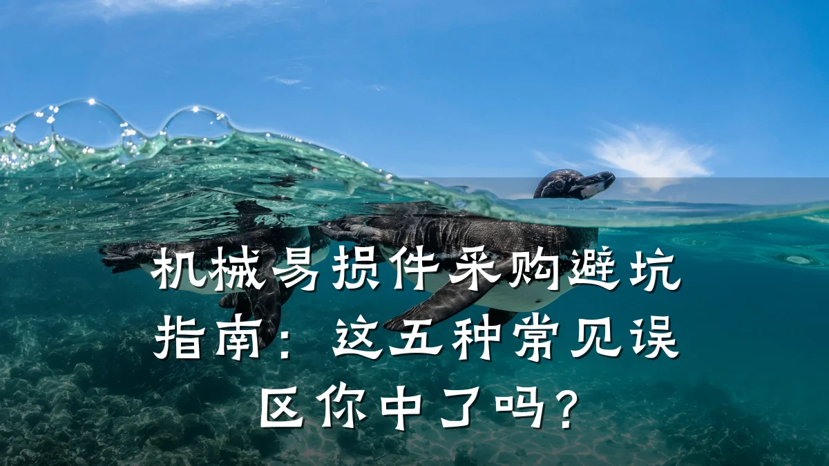 机械易损件采购避坑指南：这五种常见误区你中了吗？