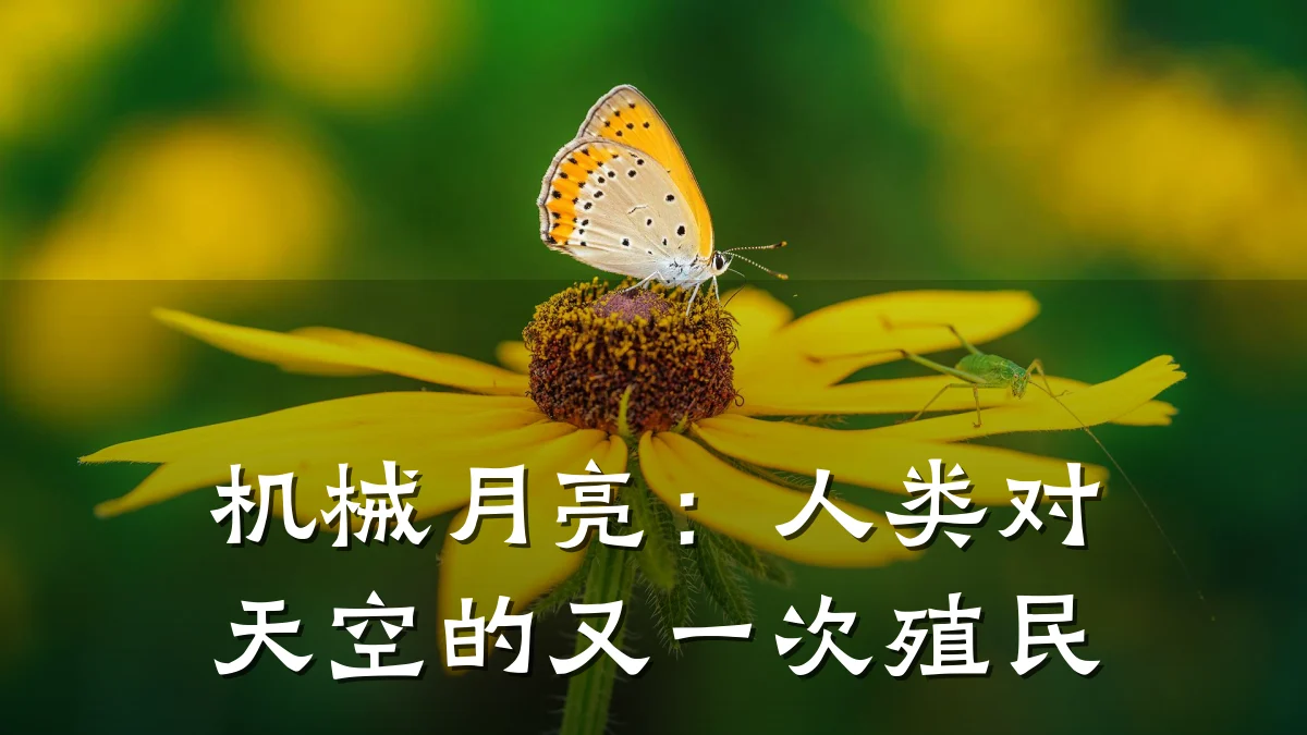 机械月亮：人类对天空的又一次殖民