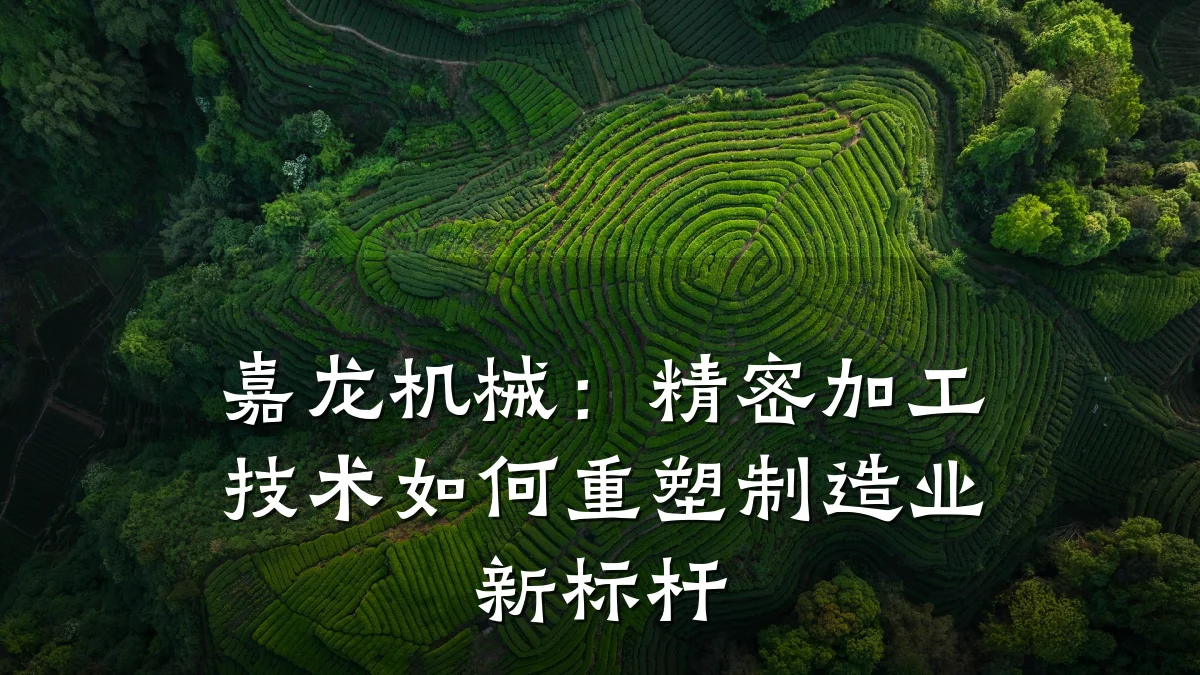 嘉龙机械：精密加工技术如何重塑制造业新标杆