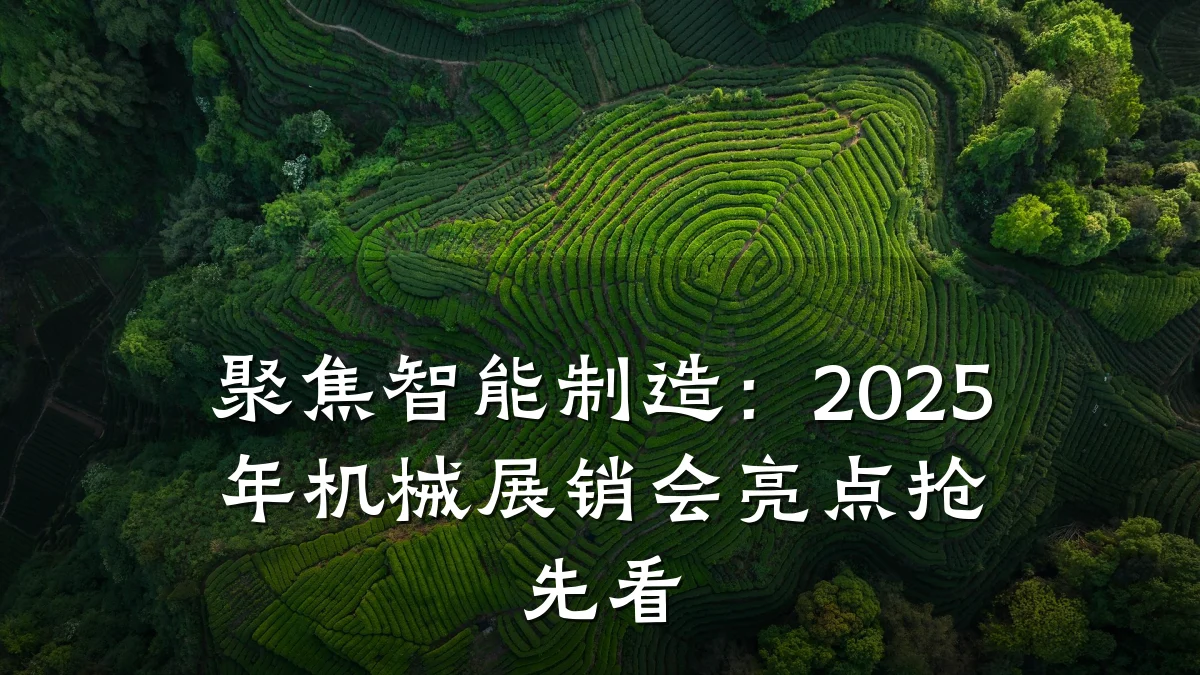 聚焦智能制造：2025年机械展销会亮点抢先看