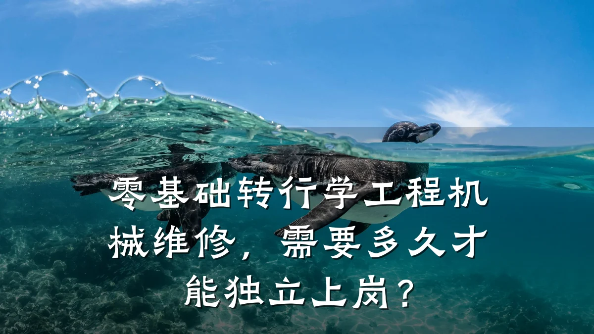 零基础转行学工程机械维修，需要多久才能独立上岗？