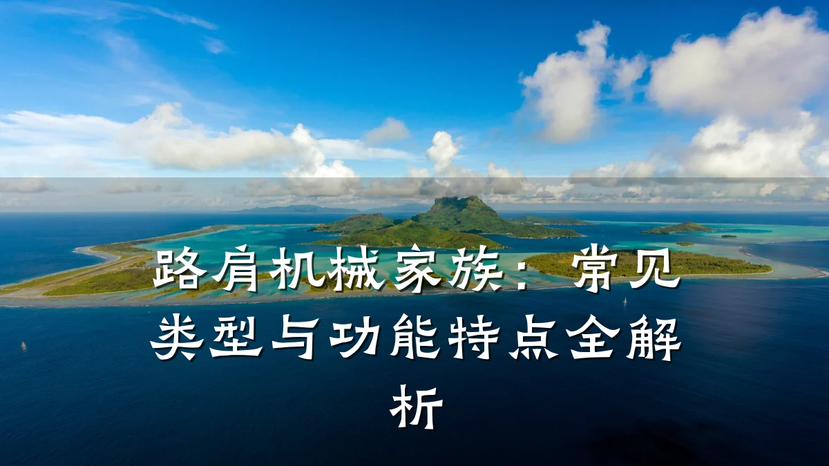 路肩机械家族：常见类型与功能特点全解析