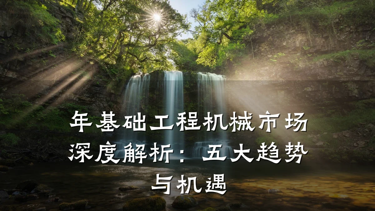 年基础工程机械市场深度解析：五大趋势与机遇