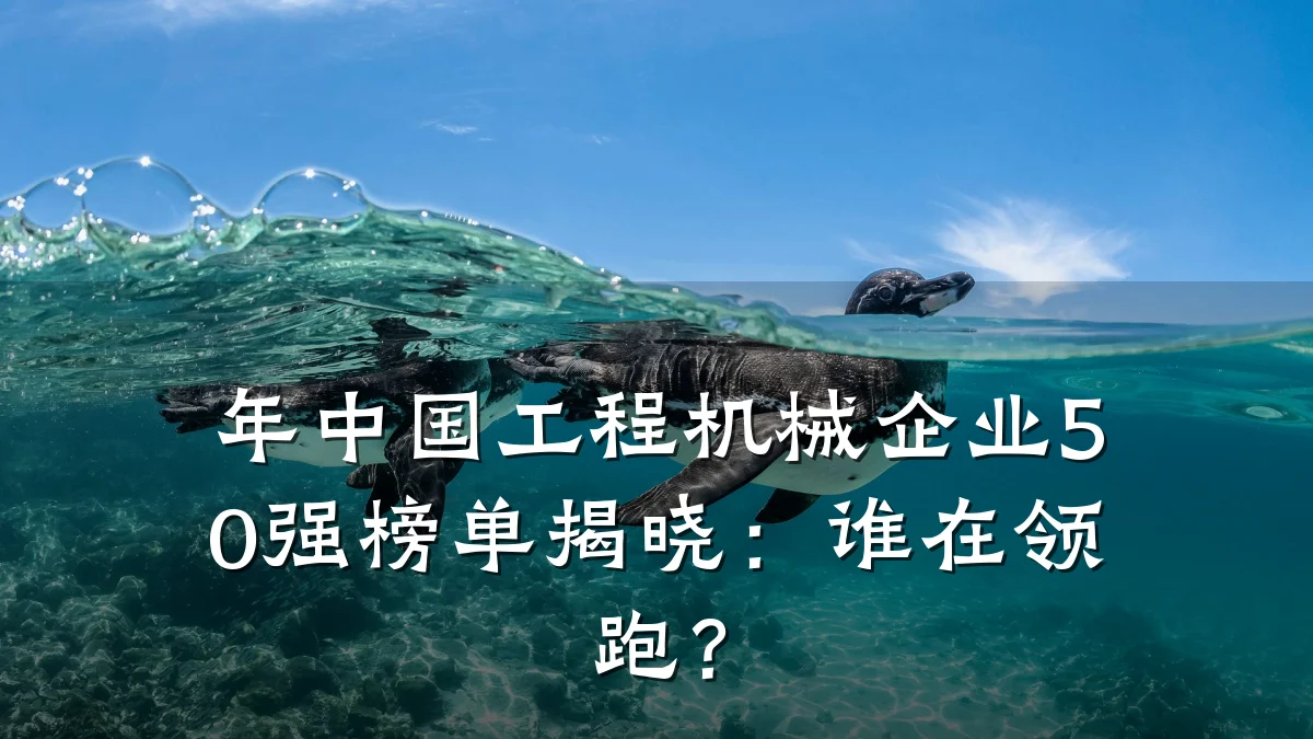 年中国工程机械企业50强榜单揭晓:谁在领跑?