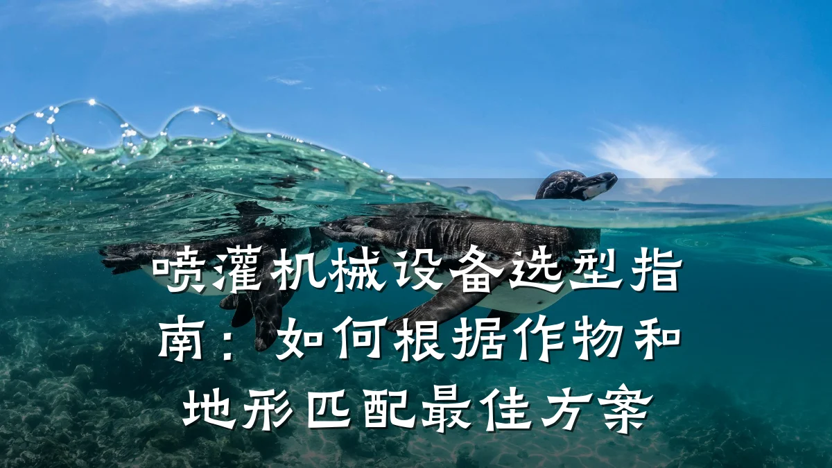 喷灌机械设备选型指南:如何根据作物和地形匹配最佳方案