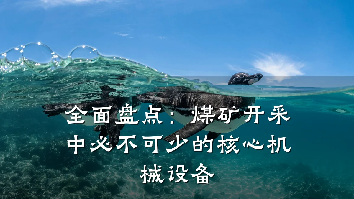 全面盘点：煤矿开采中必不可少的核心机械设备