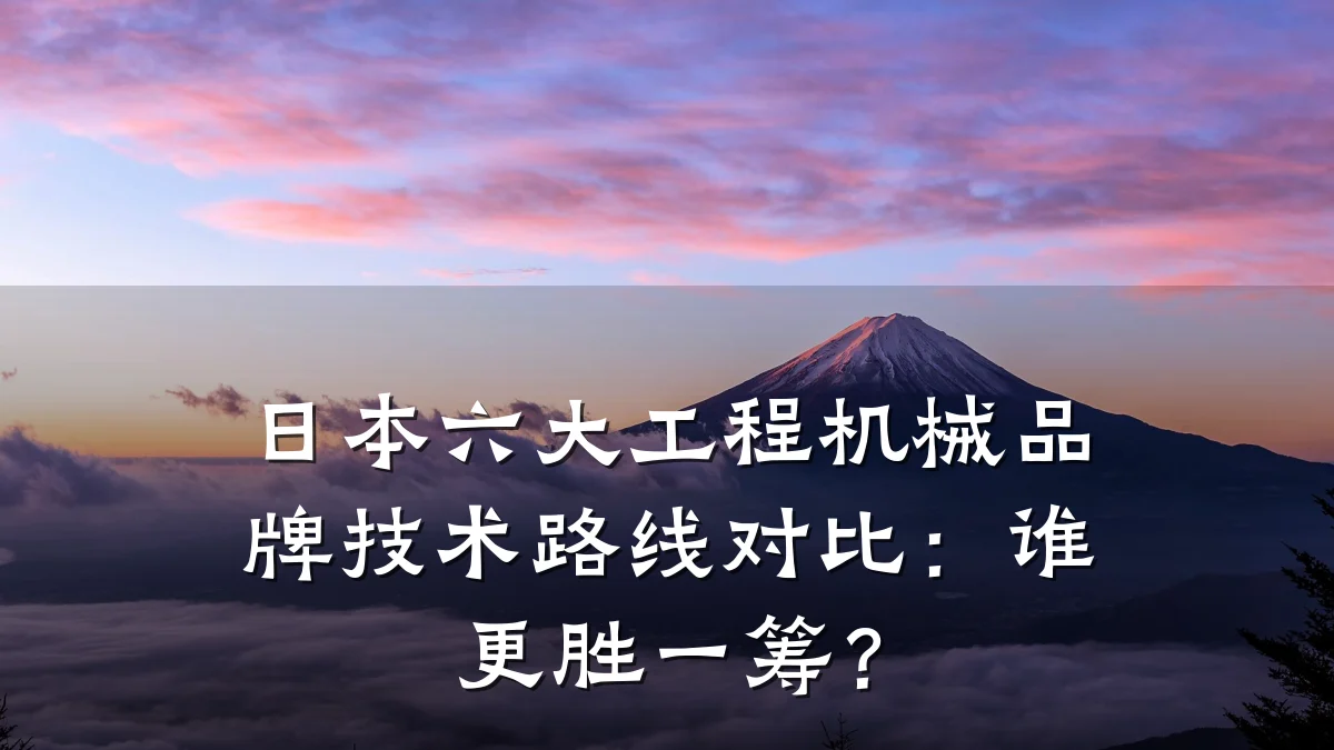 日本六大工程机械品牌技术路线对比：谁更胜一筹？