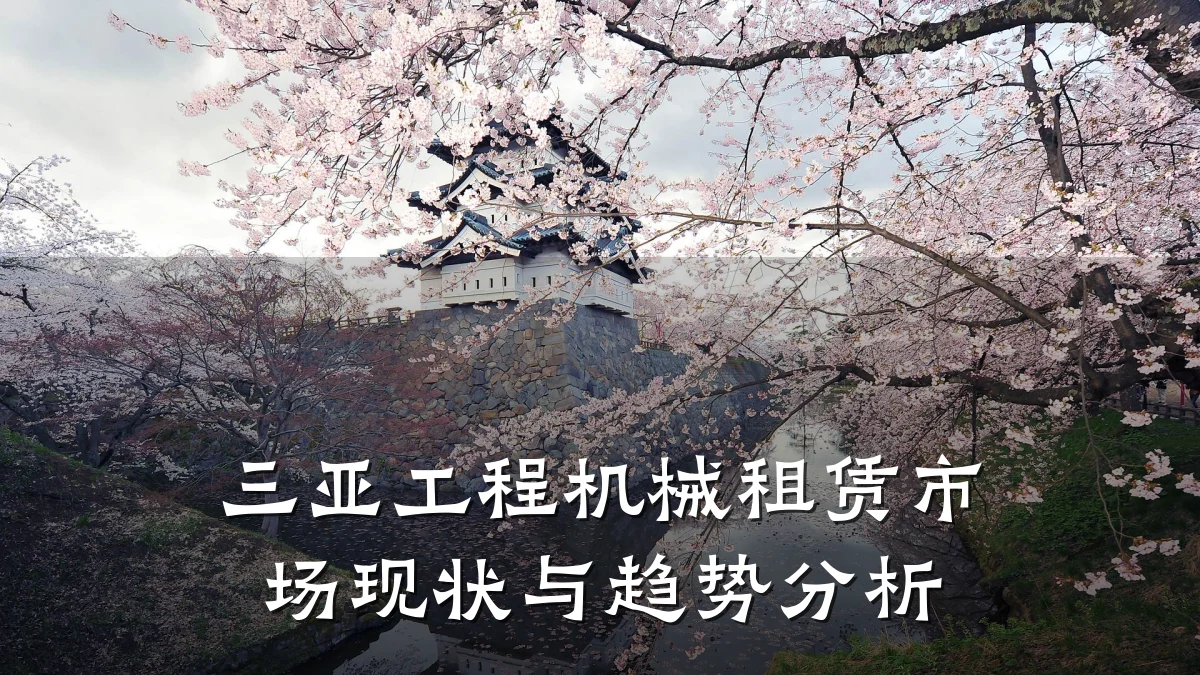 三亚工程机械租赁市场现状与趋势分析