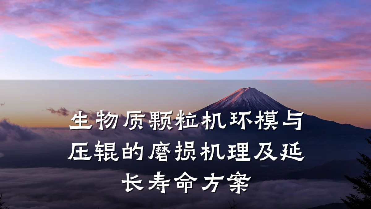 生物质颗粒机环模与压辊的磨损机理及延长寿命方案