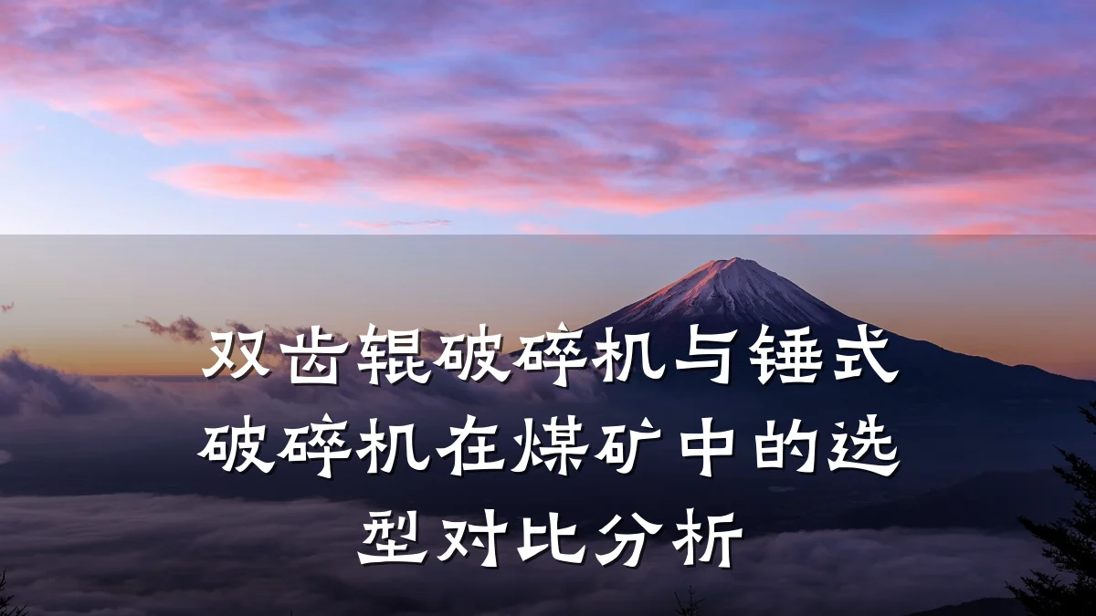 双齿辊破碎机与锤式破碎机在煤矿中的选型对比分析