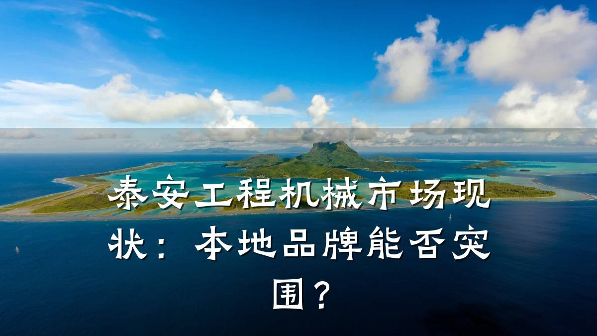泰安工程机械市场现状：本地品牌能否突围？