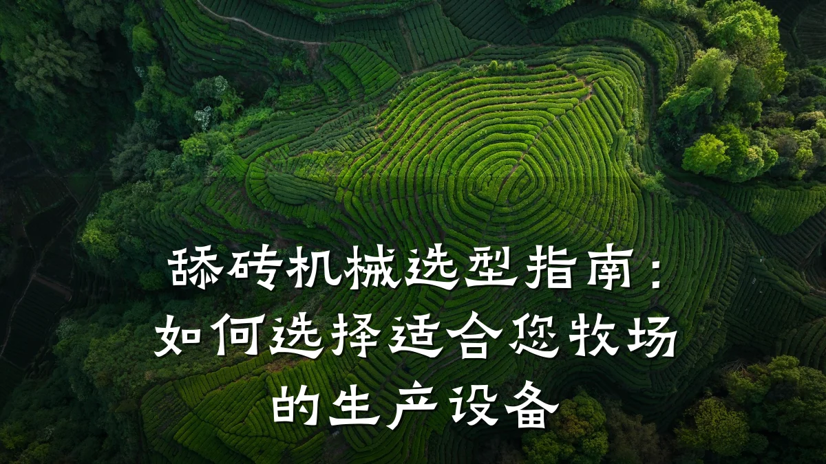 舔砖机械选型指南：如何选择适合您牧场的生产设备