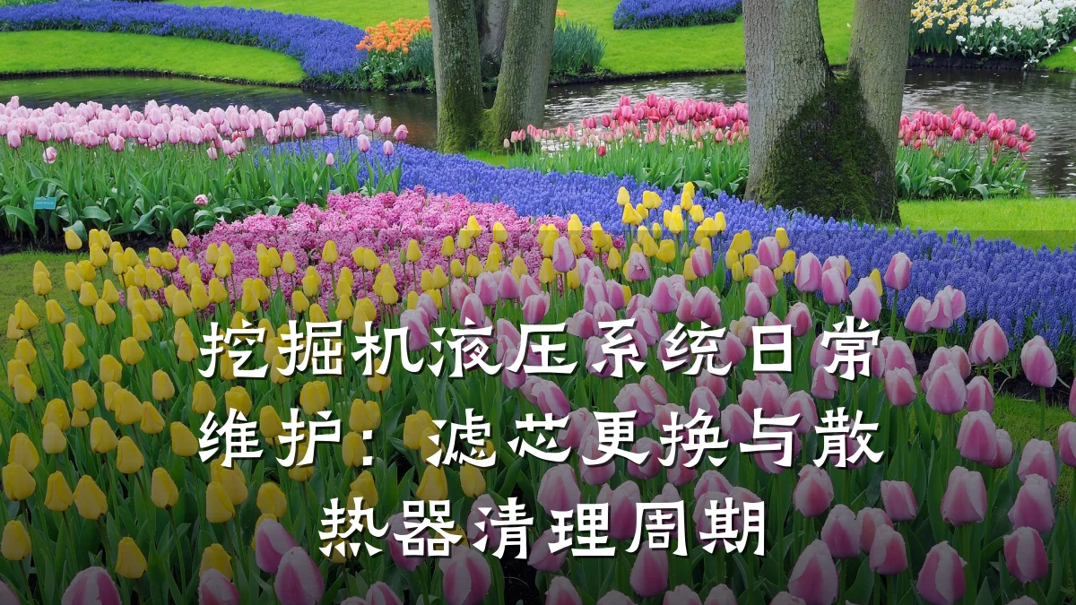 挖掘机液压系统日常维护：滤芯更换与散热器清理周期