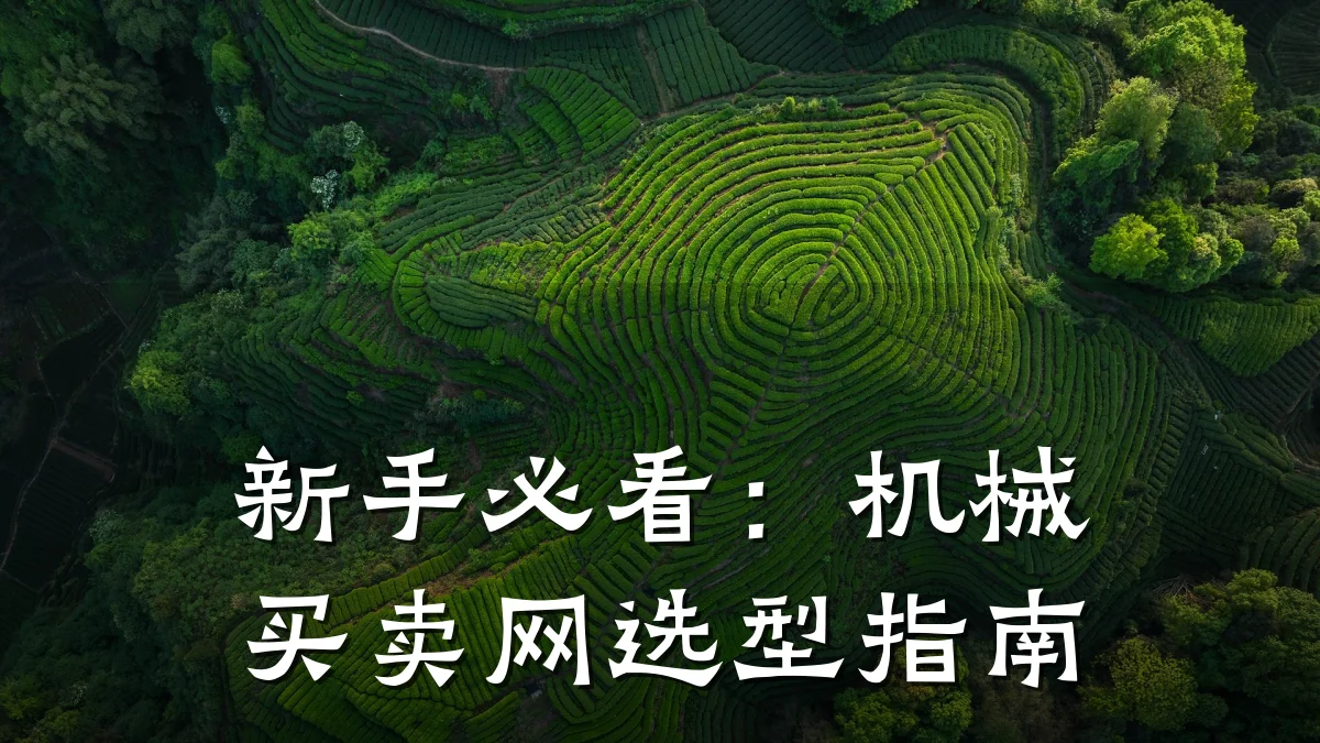 新手必看：机械买卖网选型指南