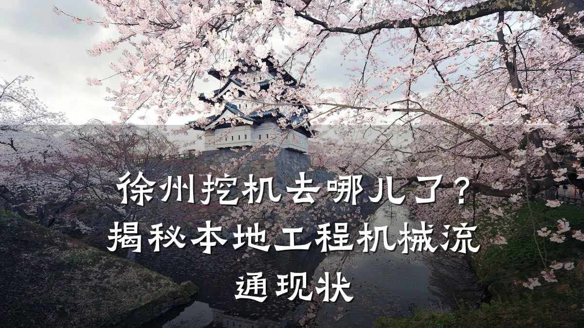 徐州挖机去哪儿了?揭秘本地工程机械流通现状