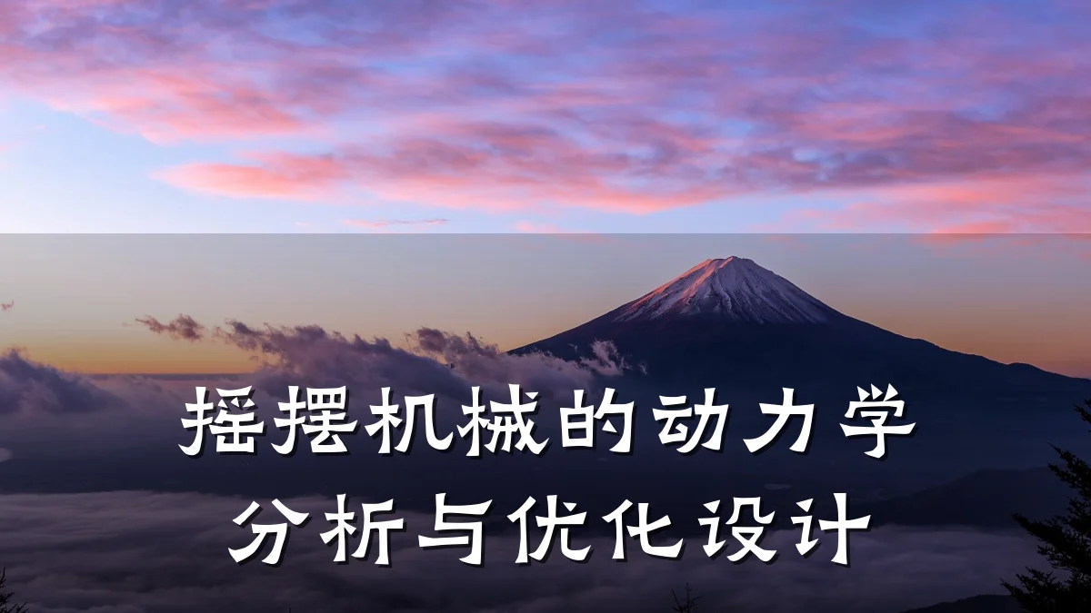 摇摆机械的动力学分析与优化设计