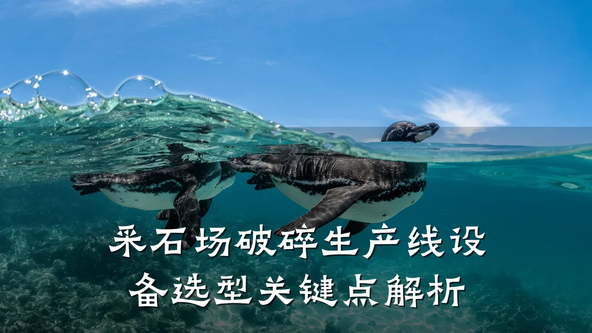 采石场破碎生产线设备选型关键点解析