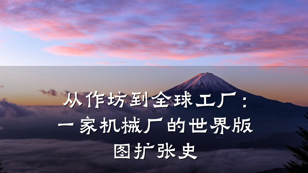 从作坊到全球工厂:一家机械厂的世界版图扩张史